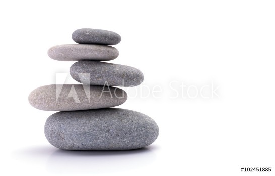 Bild på Spa stones isolated on white background